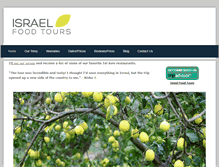 Tablet Screenshot of israelfoodtours.com